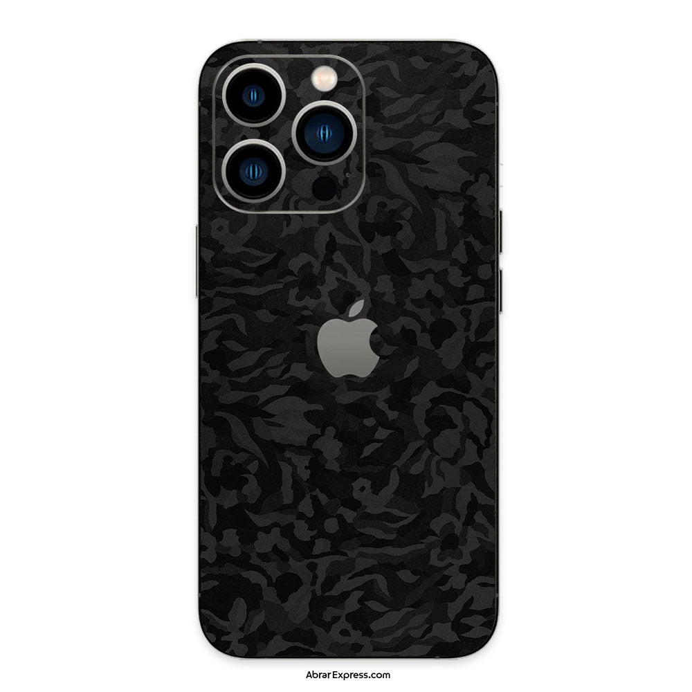 Black Camouflage Phone Skin – AbrarExpress
