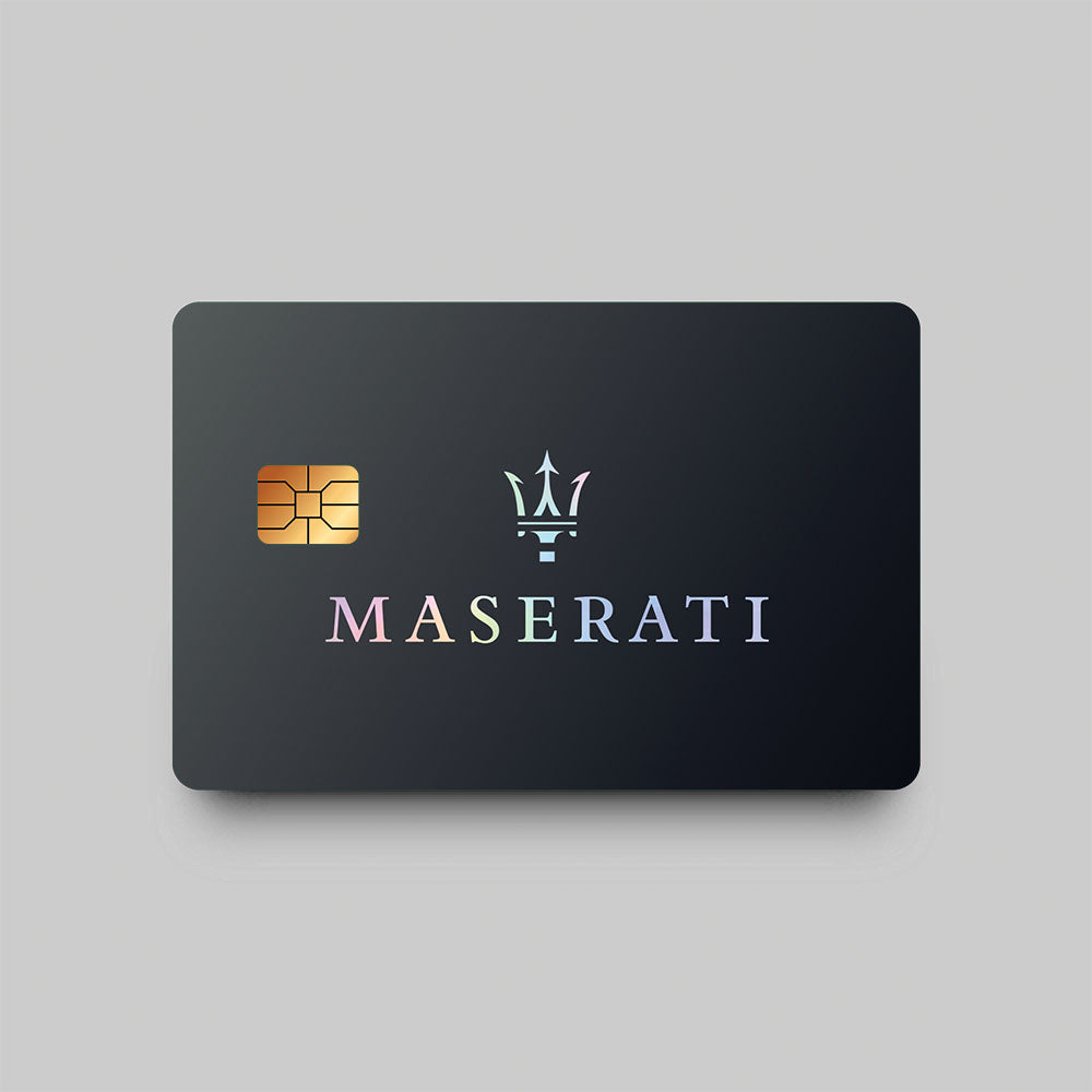 Silver `Maserati` card  Skin